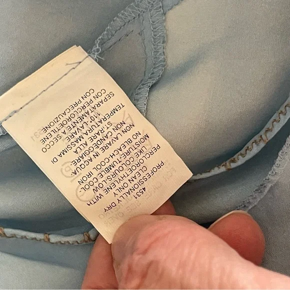 Vintage Philosophy by Alberta FERRETTI Light Blue Top - Picture 12 of 16
